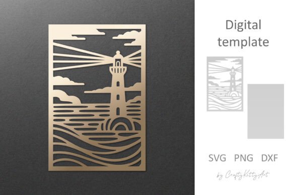 Bringing Coastal Charm Home with Lighthouse SVG Wall Panel Lasercut Decor