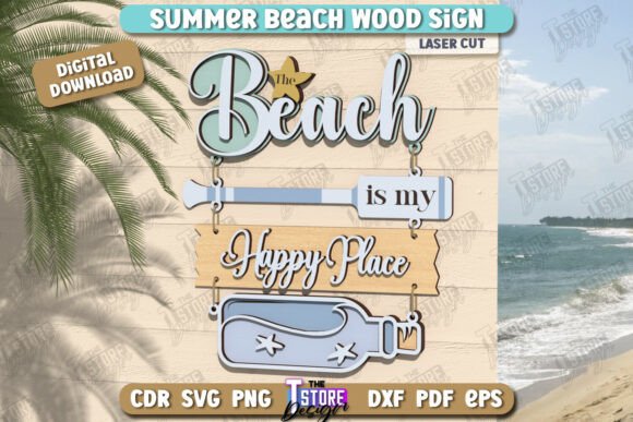 Crafting Coastal Ambiance with Beach Wall Sign Laser Cut Wall Decor