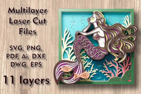 Crafting Enchantment: A Guide to Mermaid 3D Multilayer Laser Cut Files