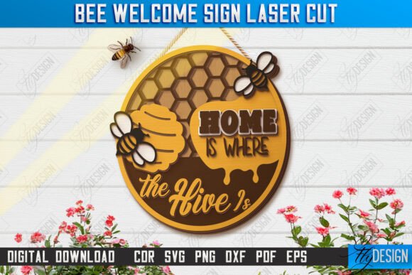 Crafting Summer Warmth: The Strategic Value of Bee Welcome Sign Laser Cut Summer CNC Designs