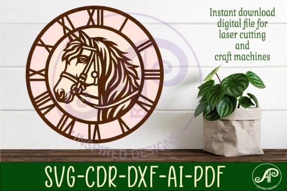 Crafting Time: A Guide to Horse Head Wall Clock Laser Cut Files