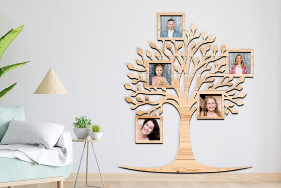 Designing Legacy: A Guide to the Laser Cut Family Tree Photo Frame SVG