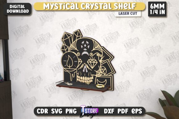 Designing Sacred Spaces: A Guide to the Mystical Crystal Shelf Laser Cut CNC