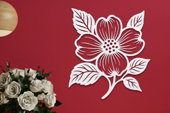 Elevate Your Space with Custom Dogwood Flower Wall Art Laser Cut SVG Designs