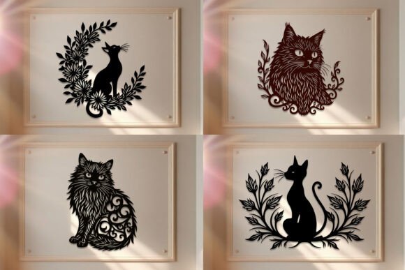 Elevate Your Space with the Laser Cut Cats Wall Art SVG Bundle