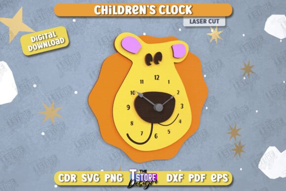 Evaluating the Kids Clock Animals Shape Nursery CNC Design for Laser Cutting