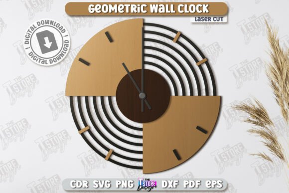 Geometric Wall Clock Laser Cut Design Guide