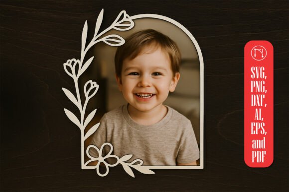 Laser Cut Floral Photo Frame SVG: A Guide to Digital Design Files for Crafters
