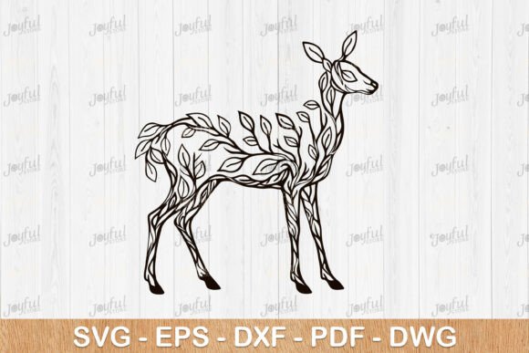 Leaf Pattern Deer Fawn SVG Design: A Versatile Resource for Modern Crafters