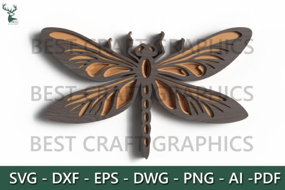 Mastering the Art of 3D Wall Decor with Layered Dragonfly Laser Cut SVG Designs
