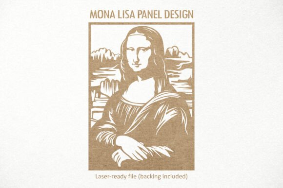 Mona Lisa SVG Wall Panel Laser Cut Decor