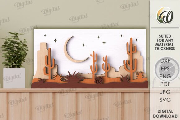 Nature Wall Decor Laser Cut: Digital Files for DIY Projects