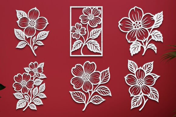 Transform Your Space with a Dogwood Flower Wall Art Laser Cut Bundle