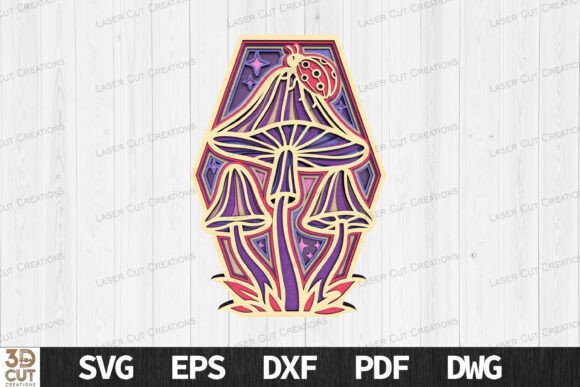 Unlocking Creative Potential with the Layered Mushroom Ladybug SVG